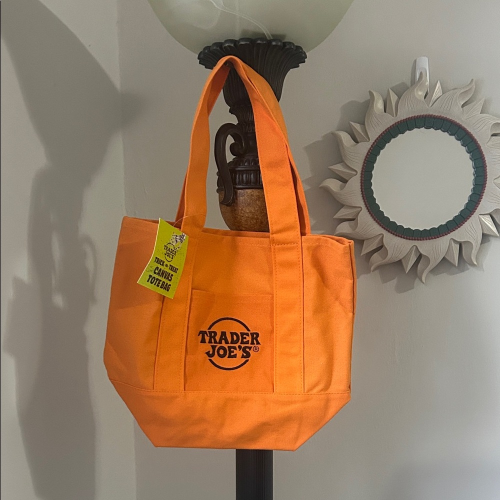Trader Joe's Orange Tote Bag NWT